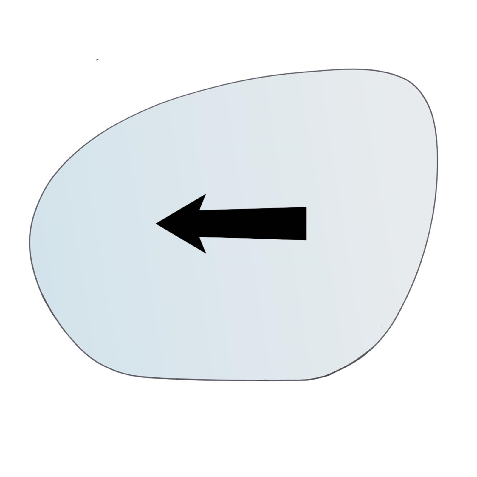 Vetro Specchio Retrovisore Lato SX-Guidatore Art-V493-L