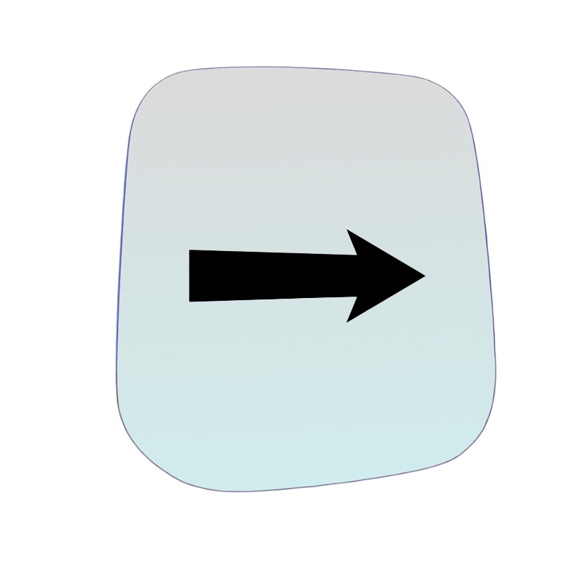 Vetro Specchio Retrovisore Lato DX Per Mitsubishi Pajero II (V3) dal 1990-2000