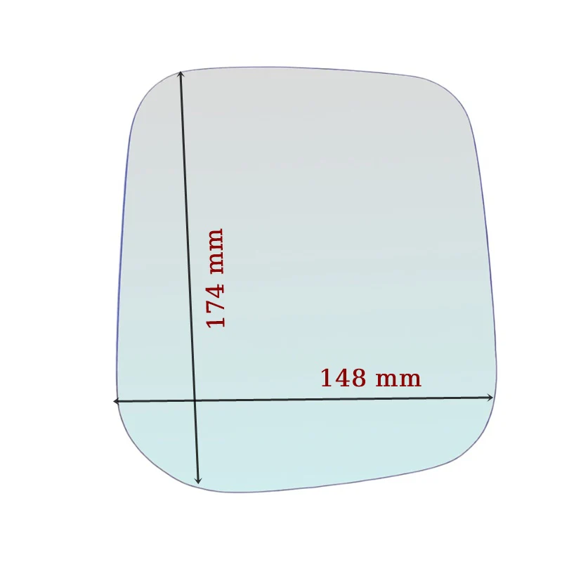 Vetro Specchio Retrovisore Lato DX Per Mitsubishi Pajero II (V3) dal 1990-2000