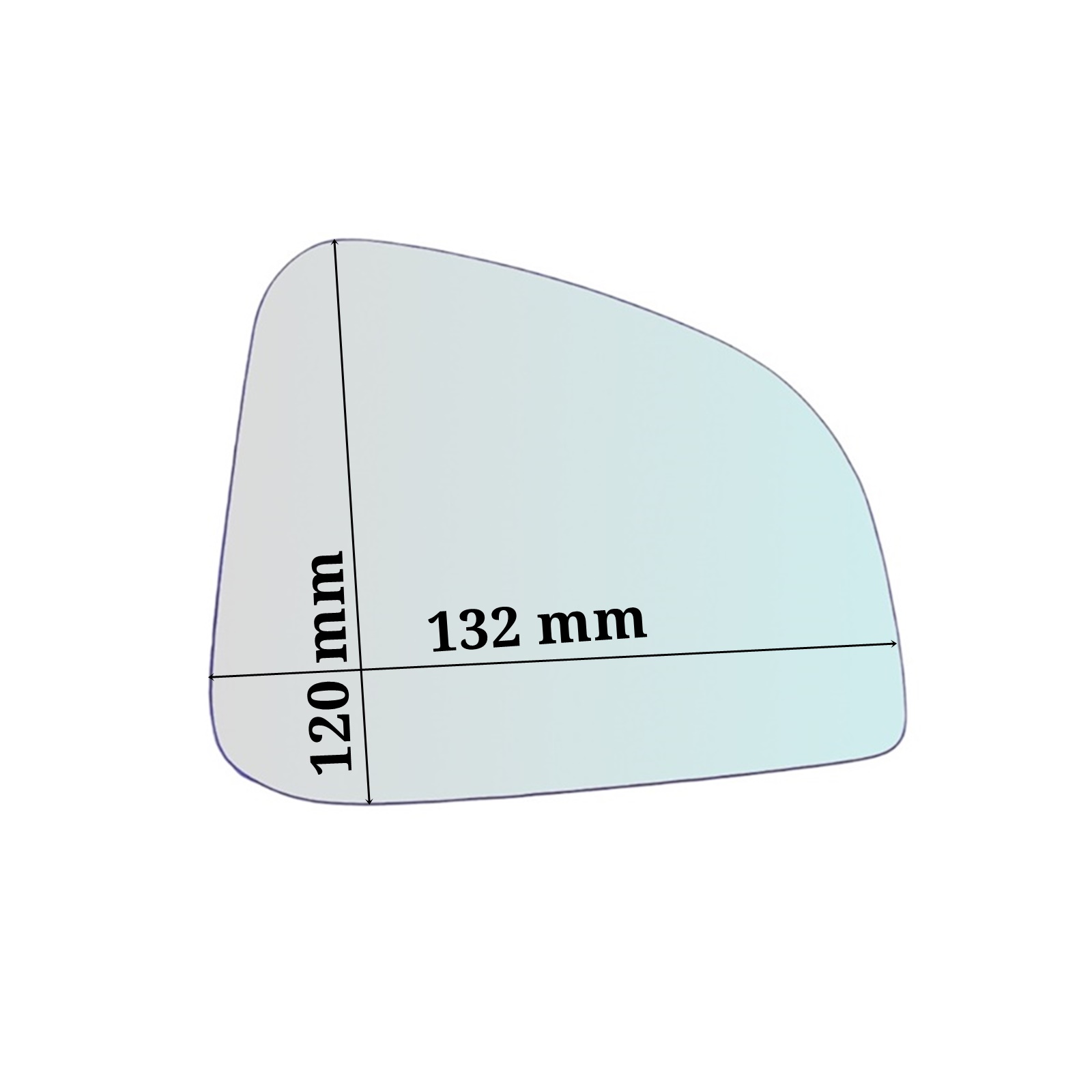 Vetro Specchio ASFERICO Retrovisore DX Compatibile Per Moto BMW RT 1100