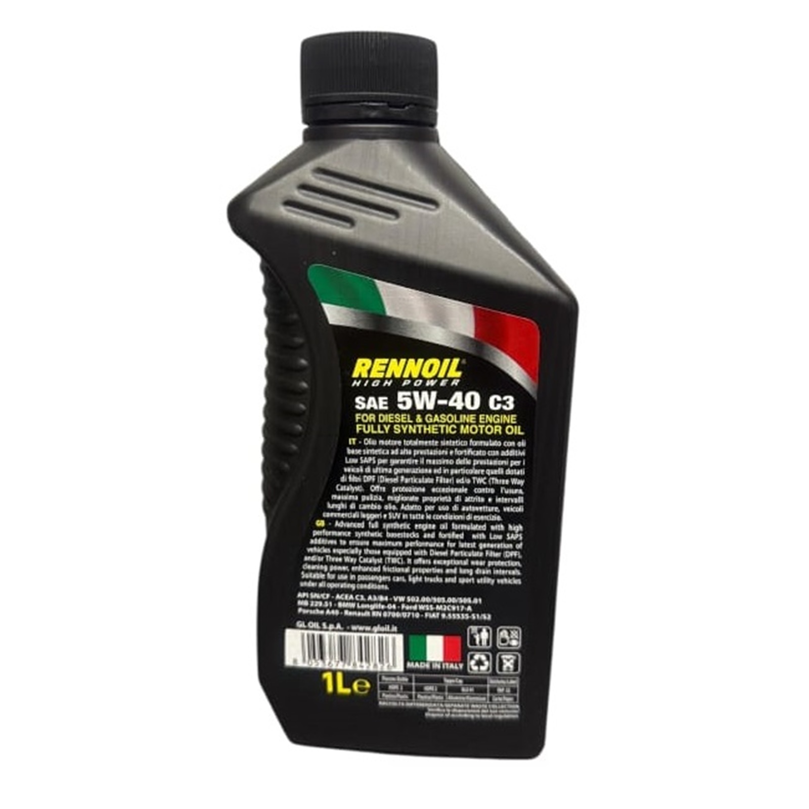 Olio Motore Sintetico Rennoil 5W-40 C3