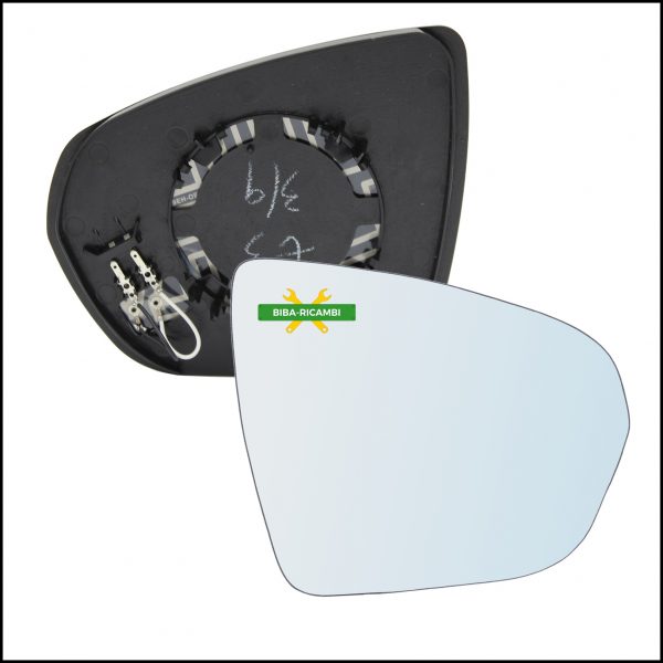 V. Piastra Specchio Retrovisore Termica Lato Dx-Passeggero Per Opel Grandland X (A18) dal 2017>