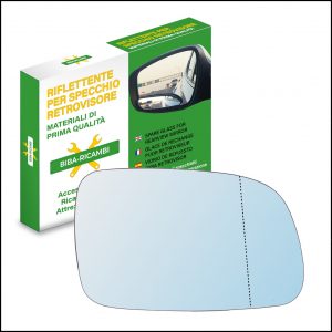 Vetro Specchio Retrovisore Asferico Lato DX Compatibile Per Peugeot 307 dal 2000>