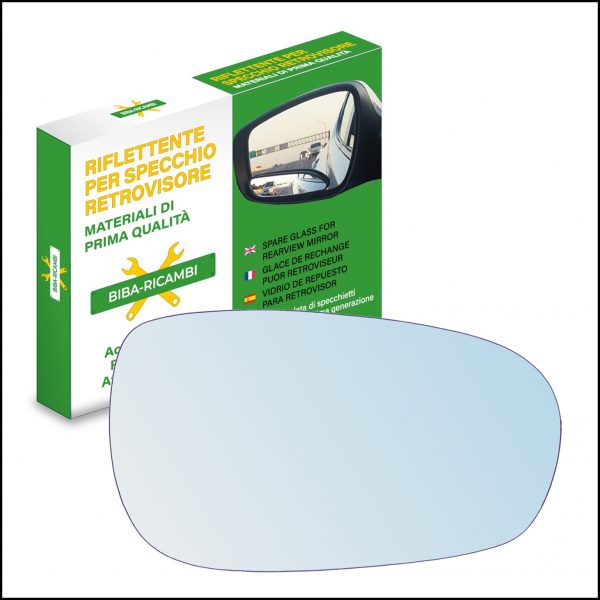 Vetro Specchio Retrovisore Lato DX Compatibile Per Peugeot 607 dal 2000>