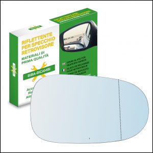 Vetro Specchio Retrovisore Asferico Lato DX Compatibile Per Nissan Primera (P10) dal 1990-1996
