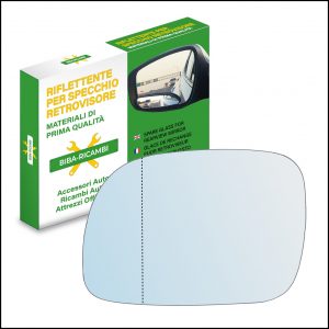 Vetro Specchio Retrovisore Asferico Lato SX Compatibile Per Daihatsu Terios I 1997-2006