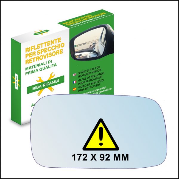 Vetro Specchio Retrovisore Asferico Lato DX Compatibile Per Nissan Almera dal 1995-2000