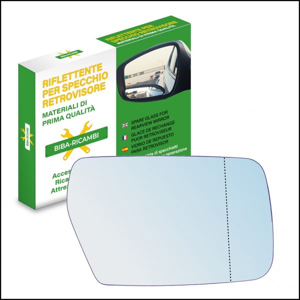 Vetro Specchio Retrovisore Asferico Lato DX Compatibile Per Citroen XM (172x107mm)
