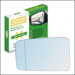 Vetro Specchio Retrovisore Asferico Lato SX Compatibile Per Citroen BX (Misure 158×96 mm !)