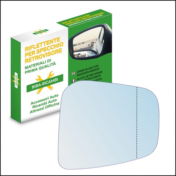 Vetro Specchio Retrovisore Asferico Lato DX Compatibile Per Mitsubishi Pajero Pinin dal 1999>
