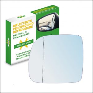 Vetro Specchio Retrovisore Asferico Lato SX Compatibile Per Renault Kangoo Dal 1997-2003