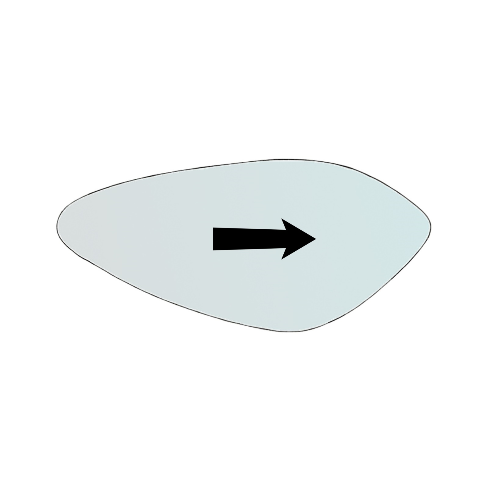 Vetro Specchio Retrovisore DX Compatibile Per Moto Ducati Streetfighter 1098