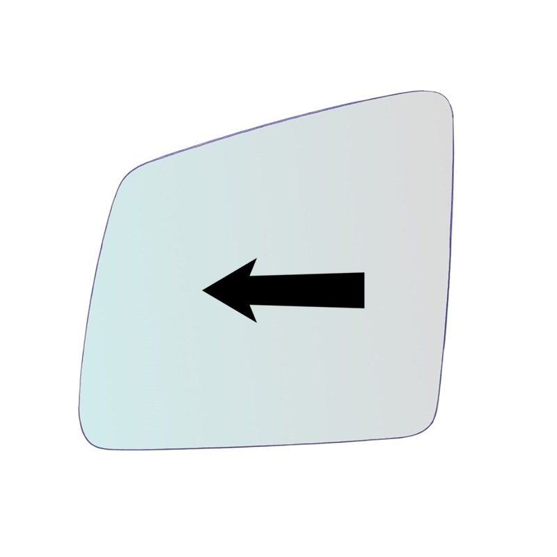 Vetro Specchio Retrovisore Lato SX-Guidatore Per Mercedes Classe GLS (X166) dal 2015>