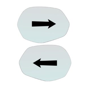 Vetro Specchio Retrovisore Lato DX-SX Per Citroen C5 Aircross II dal 2025>