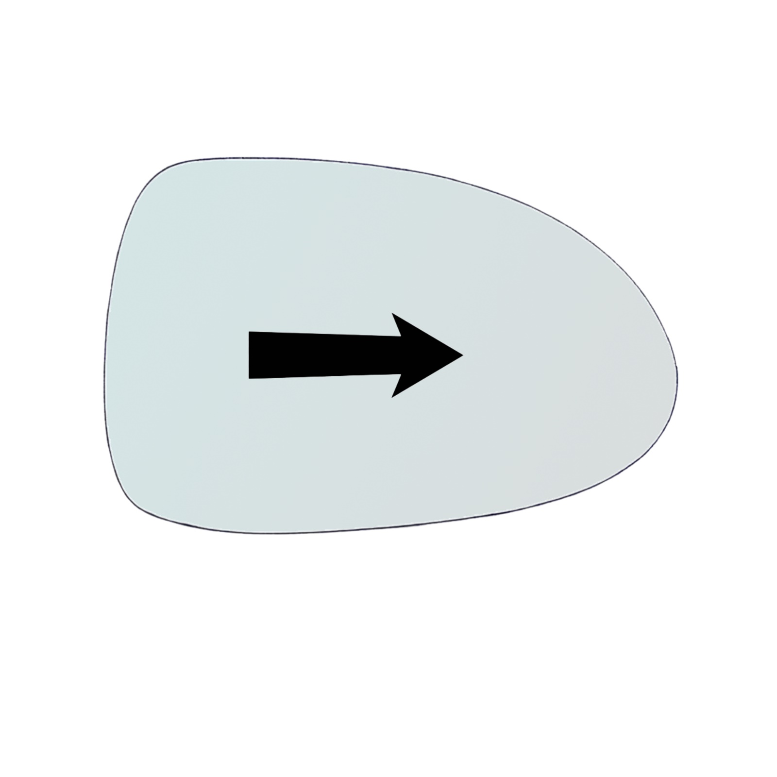 Vetro Specchio Retrovisore Lato DX-Passeggero Per Mazda MX-5 dal 1999 al 2005