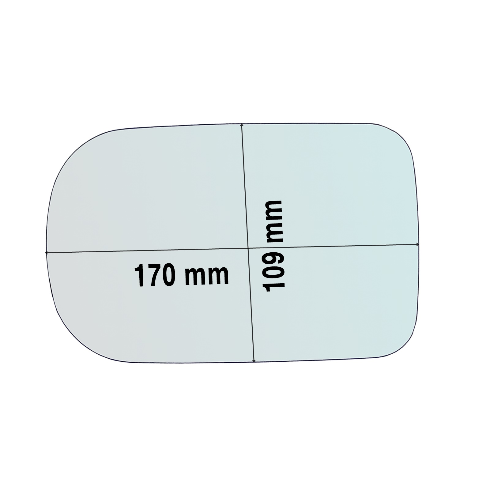 Vetro Specchio Retrovisore Lato Guidatore Per Jaguar S-Type dal 2002-2004