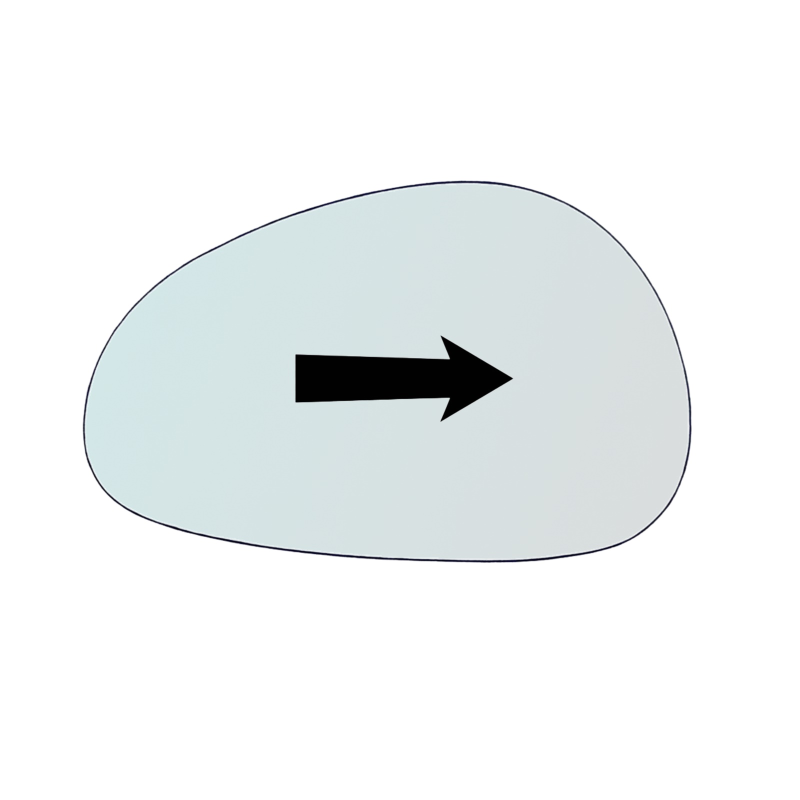 Vetro Specchio Retrovisore DX Compatibile Per Moto Yamaha TDM 900 del 2002