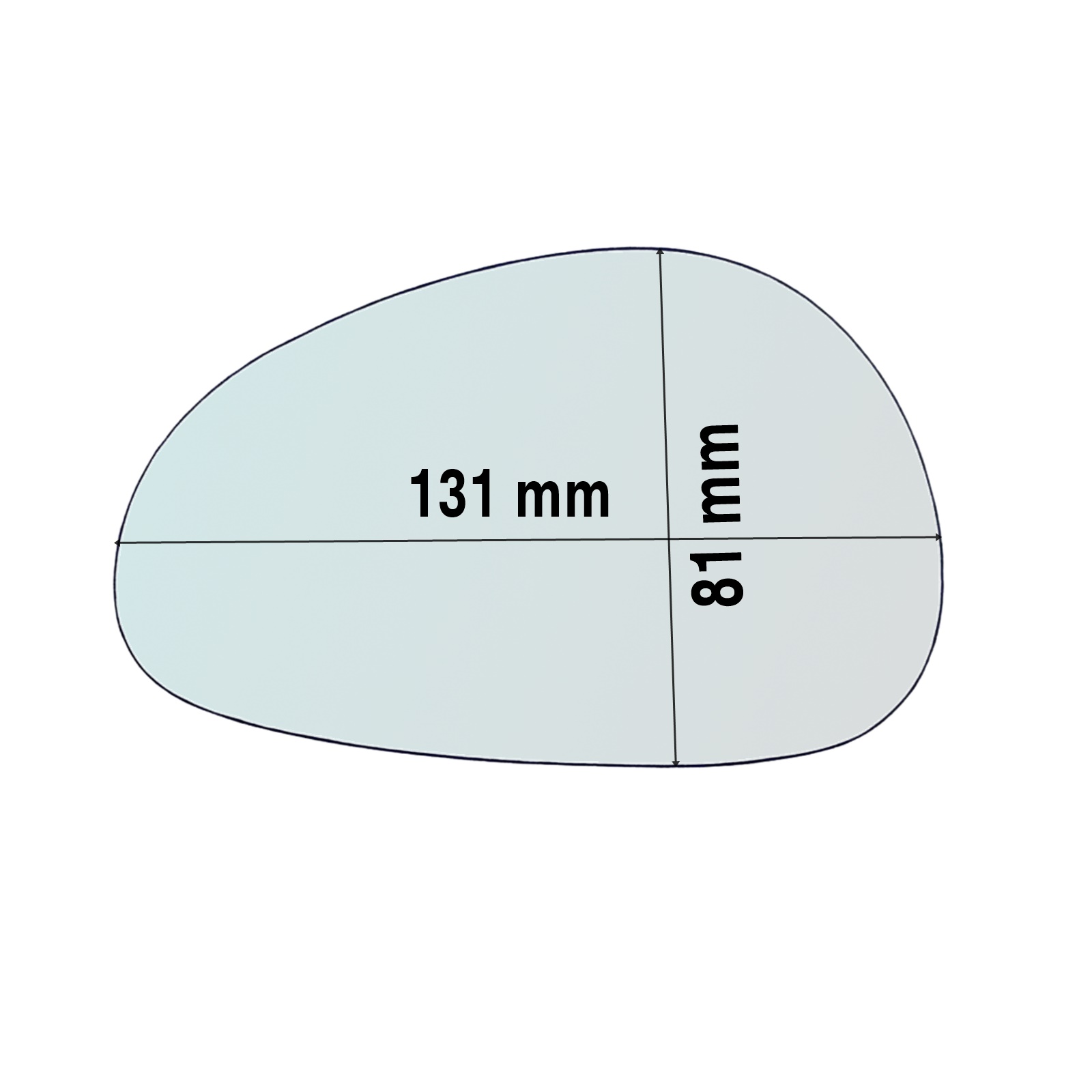 Vetro Specchio Retrovisore DX Compatibile Per Moto Yamaha TDM 900 del 2002