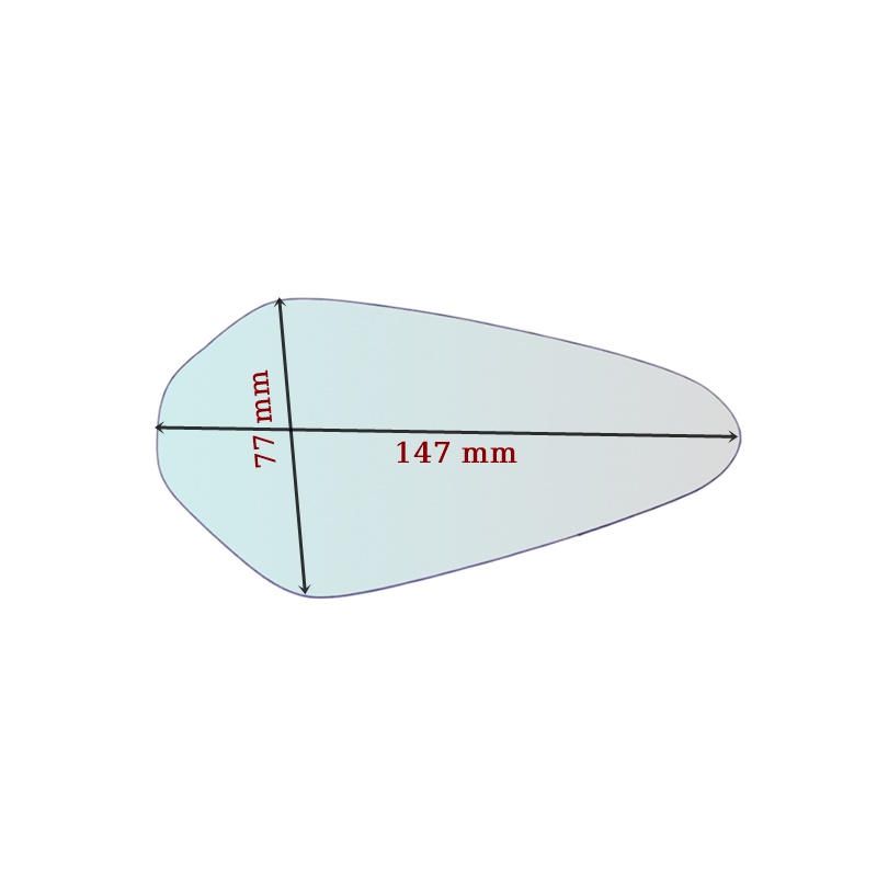 Vetro Specchio Retrovisore DX Compatibile Per Moto Derby GPR 125 Racing