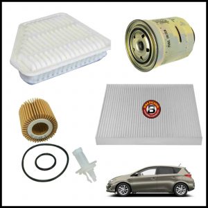 Kit Tagliando Filtri Per Toyota Auris 2.000 D-4D 91kw/124cv dal 2012>