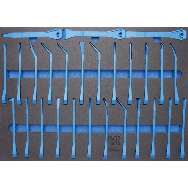 Modulo Per Carrello 3/3 27 Pz Raschietti E Cunei Per Finiture BGS4033