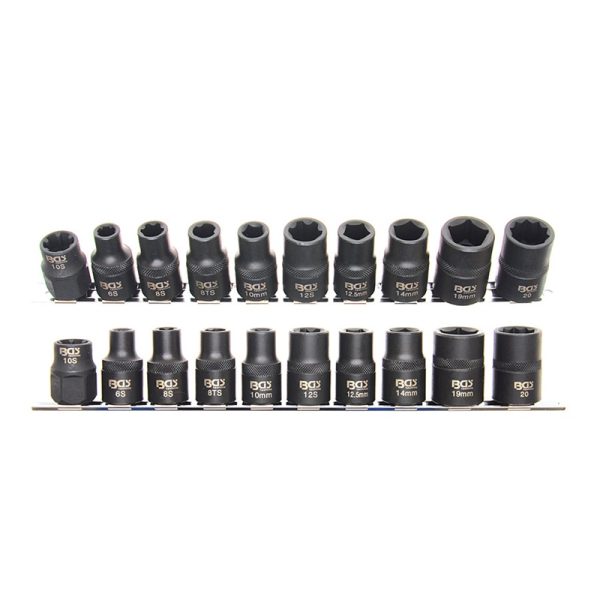 Set 10 Pezzi Bussole Speciali per Automotive da 3-5-6-10 Lati BGS2560