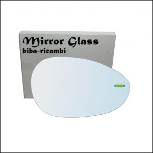 Vetro Specchio Retrovisore Cromato Lato Dx-Passeggero Per Abarth 500 / 595 / 695 dal 2008>
