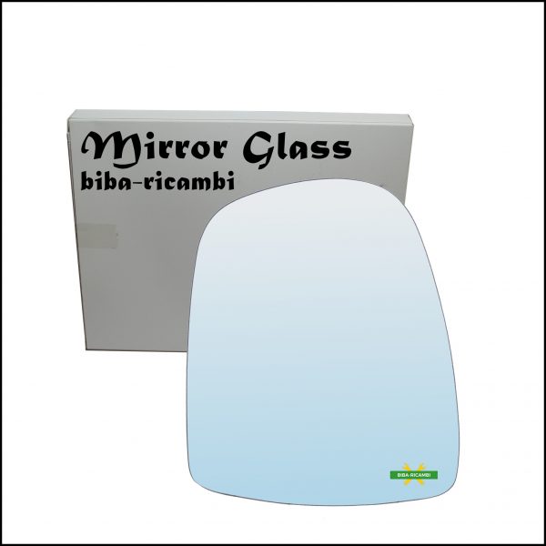 Vetro Specchio Retrovisore Cromato Lato Dx-Passeggero Per Nissan Primastar (X83) dal 2002-2013