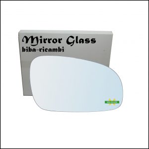 Vetro Specchio Retrovisore Cromato Lato Dx-Passeggero Per Volvo S60 I (384) solo dal 2000-2003