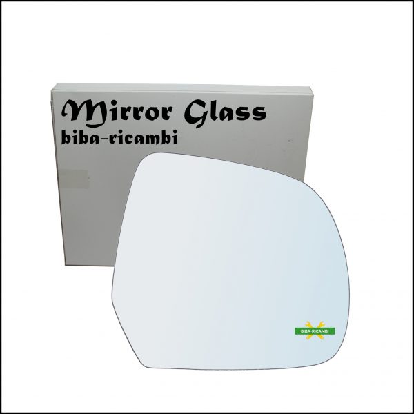Vetro Specchio Retrovisore Cromato Lato Dx-Passeggero Per Nissan Micra IV (K13) dal 2010>