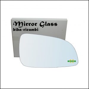 Vetro Specchio Retrovisore Cromato Lato Dx-Passeggero Per Opel Astra H (A04) solo dal 2004-2009 (specchio piccolo)