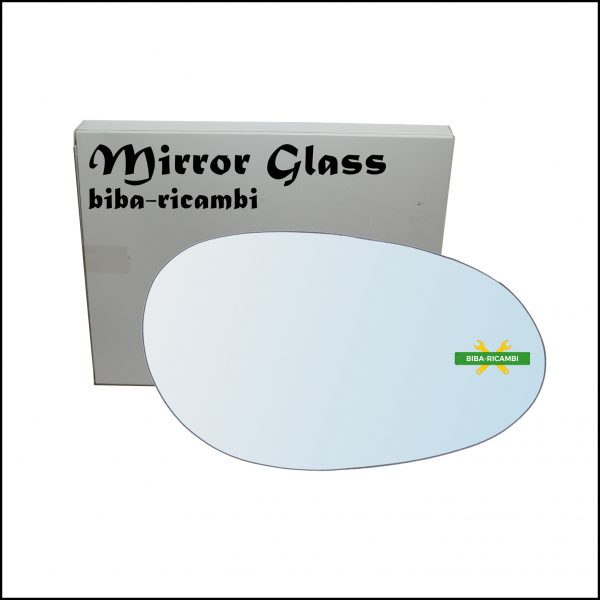 Vetro Specchio Retrovisore Cromato Lato Dx-Passeggero Per Smart ForTwo I (450) dal 2004-2007
