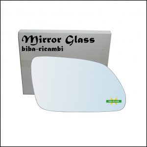 Vetro Specchio Retrovisore Cromato Lato Dx-Passeggero Per Skoda Octavia II (1Z) solo dal 2005-2009