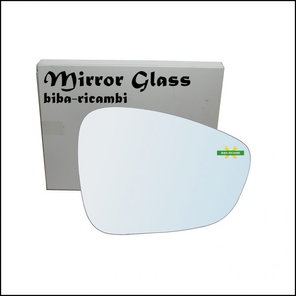 Vetro Specchio Retrovisore Cromato Lato Dx-Passeggero Per Citroen C3 II (SC) dal 2009>