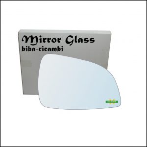 Vetro Specchio Retrovisore Cromato Lato Dx-Passeggero Per Opel Astra H (A04) solo dal 2009-2011 (specchio grande)