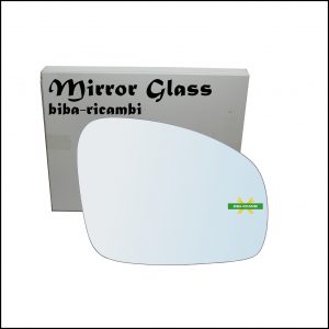 Vetro Specchio Retrovisore Cromato Lato Dx-Passeggero Per Skoda Fabia II dal 2006-2014