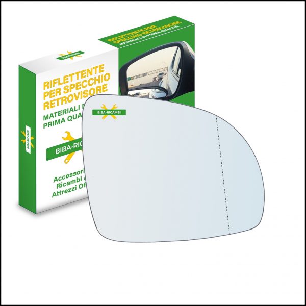 Vetro Specchio Retrovisore Asferico Lato Dx-Passeggero Per Kia Picanto I (SA) solo dal 2008-2011