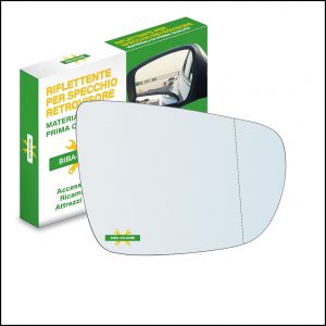 Vetro Specchio Retrovisore Cromato Asferico Lato Dx-Passeggero Per Kia Carens IV dal 2013>