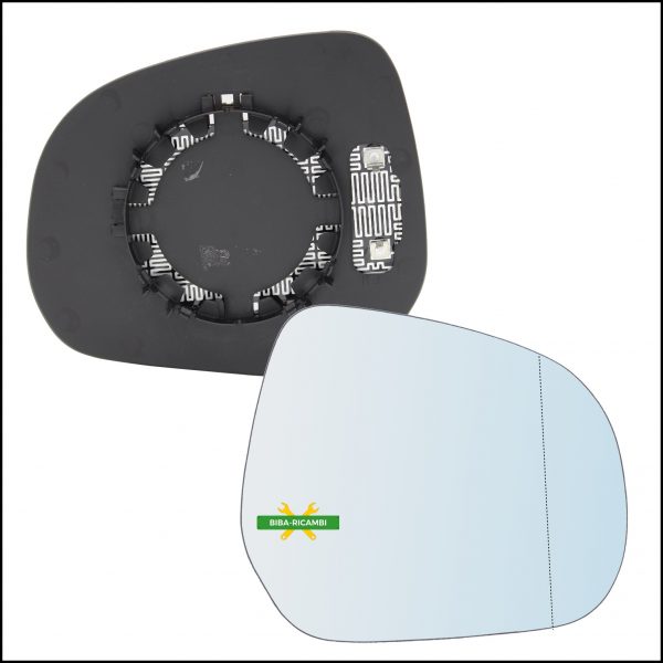 Piastra Specchio Retrovisore Termica Asferica Lato Dx-Passeggero Per Opel Agila B (H08) dal 2008-2014