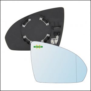 Piastra Specchio Retrovisore Termica Asferica Lato Dx-Passeggero Per Smart ForTwo II (451) dal 2007>