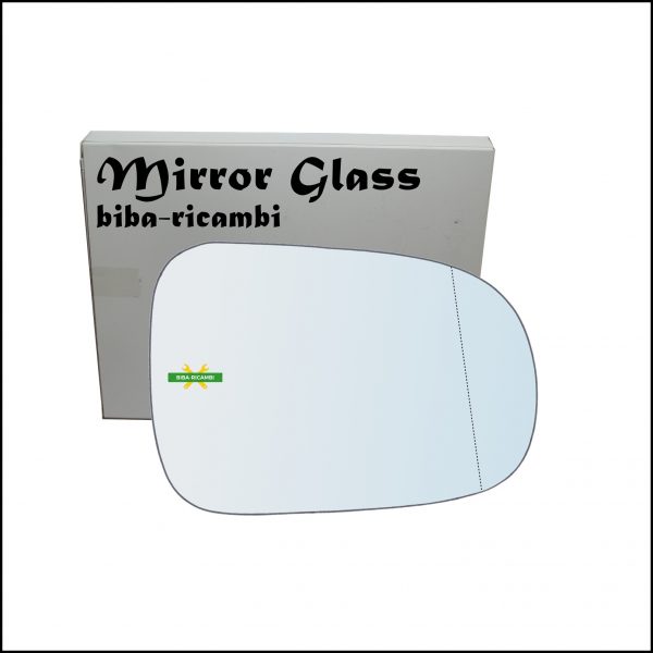 Vetro Specchio Retrovisore Asferico Lato Dx-Passeggero Per Daihatsu Sirion (M1) dal 1998-2005