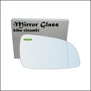 Vetro Specchio Retrovisore Cromato Asferico Lato Dx-Passeggero Per Opel Astra H (A04) solo dal 2004-2009 (specchio piccolo)