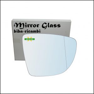 Vetro Specchio Retrovisore Cromato Asferico Lato Dx-Passeggero Per Renault Zoe (BFM) dal 2012>
