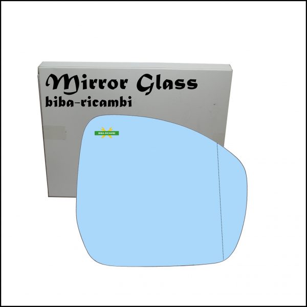 Vetro Specchio Retrovisore Azzuratto Asferico Lato Dx-Passeggero Per L.R Evoque I (L538) dal 2015>