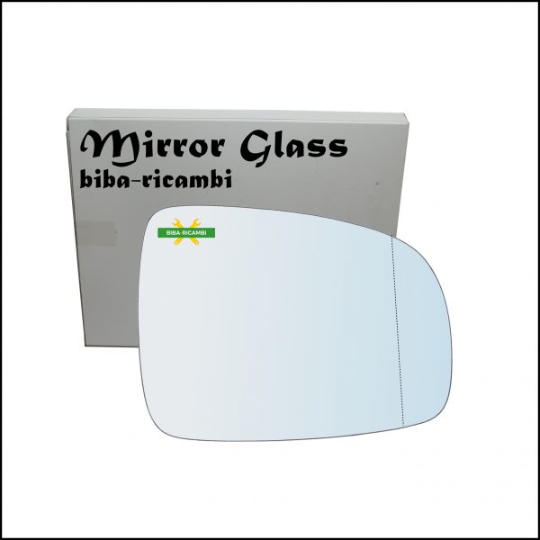 Vetro Specchio Retrovisore Asferico Lato Dx-Passeggero Per Nissan Note I (E11) dal 2005-2012