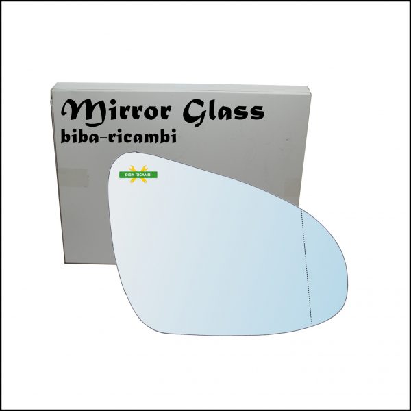 Vetro Specchio Retrovisore Asferico Lato Dx-Passeggero Per Citroen C1 II (PA) dal 2014>