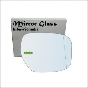 Vetro Specchio Retrovisore Asferico Lato Dx-Passeggero Per Honda City dal 2008>
