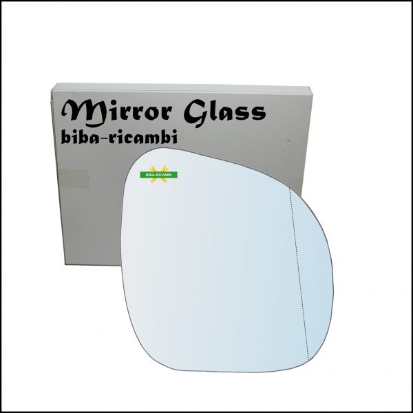 Vetro Specchio Retrovisore Asferico Lato Dx-Passeggero Per Citroen C3 I (FC) solo anno 2009