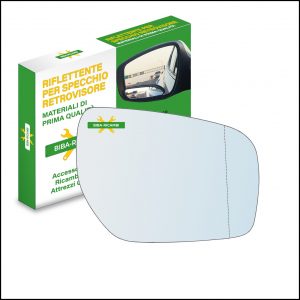 Vetro Specchio Retrovisore Asferico Lato Dx-Passeggero Per Renault Koleos I (HY) dal 2008>