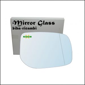Vetro Specchio Retrovisore Cromato Asferico Lato Dx-Passeggero Per Toyota Auris I (E15) dal 2006-2012
